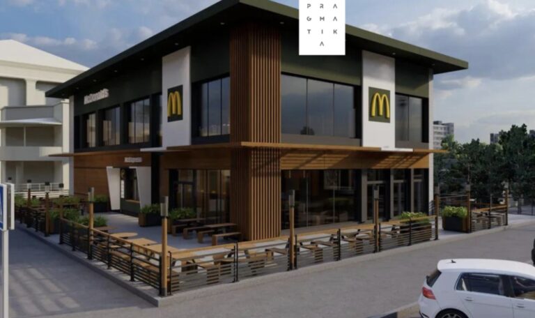McDonald’s біля Центрального вокзалу Києва: візуалізації